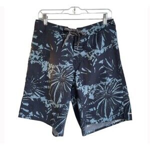 Patagonia Mens Wavefarer 9" Board Shorts Nylon Swim Trunks Floral Hawaiian Sz 32